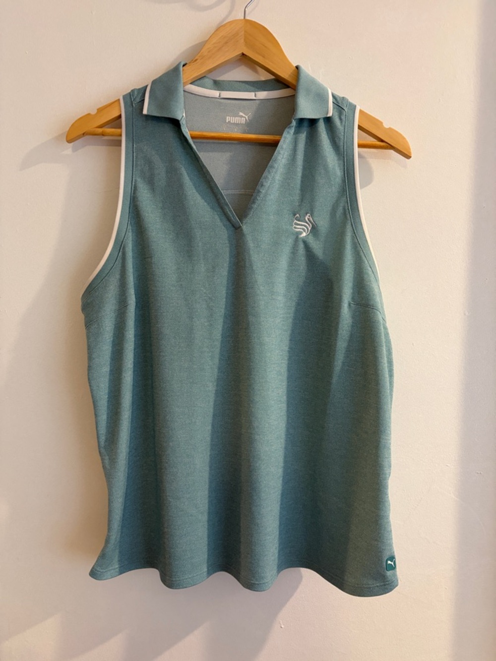 Puma Golf  Women’s Sleeveless Polo Tank Top in Teal size large